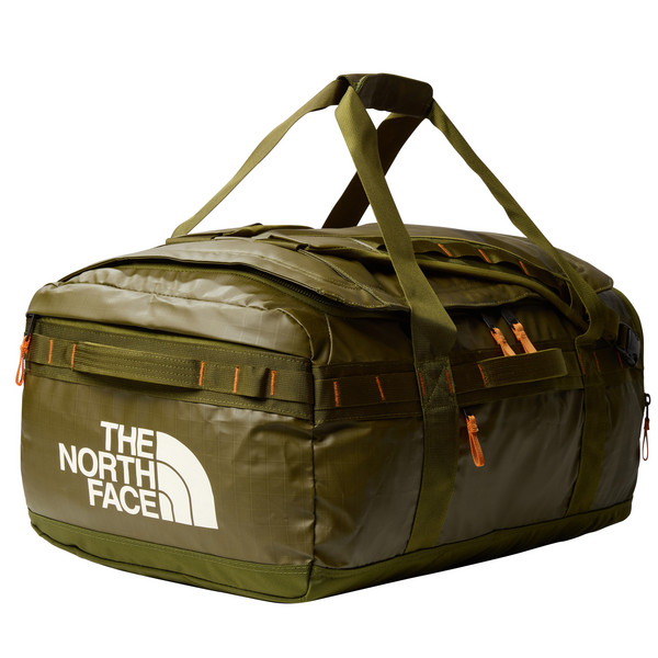 The North Face BASE CAMP VOYAGER DUFFEL 62L Reisetasche FOREST OLIVE/DESERT RUS