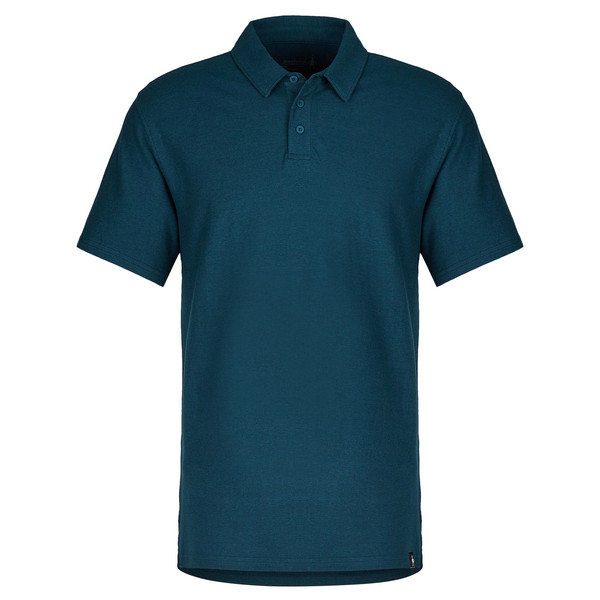 Smartwool M SHORT SLEEVE POLO - MERINO/CTTN Herren Polo-Shirt TWILIGHT BLUE