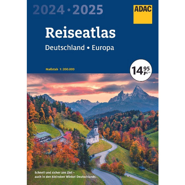 ADAC REISEATLAS 2024/2025 DEUTSCHLAND 1:200.000, EUROPA ADAC