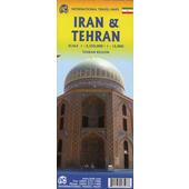  Iran & Tehran Travel Reference Map 1 : 2 350 000 / 1 : 15 000  - Karte