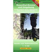  Rosenthal-Bielatal und Umgebung 1 : 15 000  - Wanderkarte