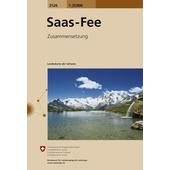  Swisstopo 1 : 25 000 Saas Fee  - Wanderkarte