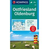  KOKA 410 OSTFRIESLAND, OLDENBURG  - Wanderkarte