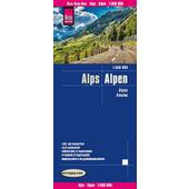  Reise Know-How Landkarte Alpen 1:550.000  - Straßenkarte