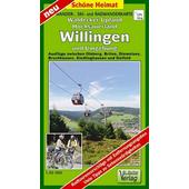 Wander-, Ski- und Radwanderkarte Waldecker Upland, Hochsauerland, Willingen und Umgebung 1:30 000  - Wanderkarte