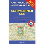  Schweriner See 1 : 35 000 Rad-, Wander- und Gewässerkarte  - Fahrradkarte