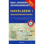  Havelseen 1: Brandenburg / Havel 1 : 35 000 Rad-, Wander- und Gewässerkarte  - Fahrradkarte
