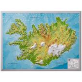  Relief Island klein 1:500.000  - Karte