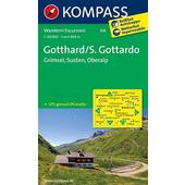  Gotthard / S. Gottardo - Grimsel - Susten - Oberalp 1 : 40 000  - Wanderkarte