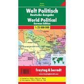  Welt politisch 1 : 25 000 000 deutsch  - Straßenkarte