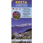  Kreta Touristikkarten. 1:100 000 / Kreta (Der Westen)  - Straßenkarte