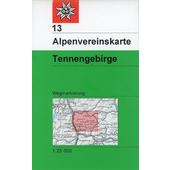  DAV Alpenvereinskarte 13 Tennengebirge 1 : 25 000  - Wanderkarte