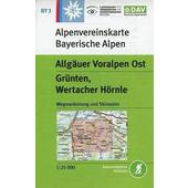  DAV Alpenvereinskarte Bayerische Alpen 03. Allgäuer Voralpen Ost 1 : 25.000  - Wanderkarte