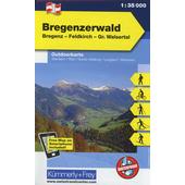  KuF Österreich Outdoorkarte 01 Bregenzerwald 1 : 35 000  - Wanderkarte