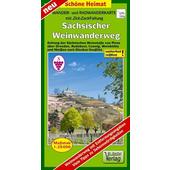  Wander- und Radwanderkarte Sächsischer Weinwanderweg 1:20 000  - Wanderkarte