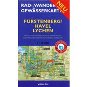  Fürstenberg/Havel, Lychen 1 : 35 000 Rad-, Wander- und Gewässerkarte  - Fahrradkarte