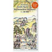  Große Karte der Sächsischen Schweiz 1 : 30 000  - Wanderkarte