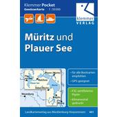  KLEMMER POCKET GEWÄSSERKARTE MÜRITZ  - Wasserkarte