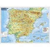  Spanien und Portugal physisch  - Karte