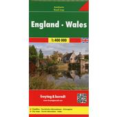  England Wales 1 : 400 000. Autokarte  - Straßenkarte