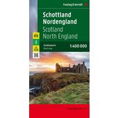  Schottland, Nordengland 1 : 400 000. Autokarte  - Straßenkarte