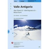  Swisstopo 1 : 50 000 Valle Antigorio Skiroutenkarte  - Wanderkarte