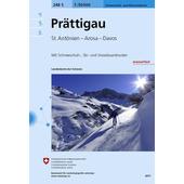  Swisstopo 1 : 50 000 Prättigau Ski  - Wanderkarte