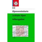  Alpenvereinskarte Blatt 3/2 Lechtaler Alpen, Arlberggebiet  - Wanderkarte