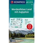  KOMPASS Wanderkarte Werdenfelser Land mit Zugspitze 1:25 000  - Wanderkarte