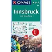  KOMPASS Wanderkarte Innsbruck und Umgebung 1:35 000  - Wanderkarte