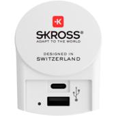 SKROSS EURO USB CHARGER A/C  - Reisestecker