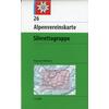 DAV Alpenvereinskarte 26 Silvrettagruppe 1 : 25 000 mit Wegmarkierungen und Skirouten - Wanderkarte - NOPUBLISHER