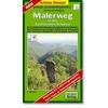 Radwander- und Wanderkarte Malerweg in der Sächsischen Schweiz 1:20000 1