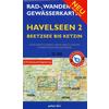 Rad-, Wander- und Gewässerkarte Havelseen 2: Beetzsee bis Ketzin Fahrradkarte NOPUBLISHER - NOPUBLISHER
