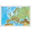 Europa physisch im Miniformat. Wandkarte mit Metallleiste 1