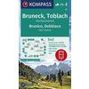 KOMPASS Wanderkarte Bruneck, Toblach, Hochpustertal / Brunico, Dobbiaco, Alta Pusteria 1:50 000 1