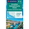 Kroatien, Dalmatinische Küste 1:100 000 Straßenkarte KOMPASS KARTEN GMBH - KOMPASS KARTEN GMBH