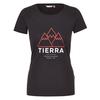 Tierra TEE W Damen T-Shirt BLACK (HACKY MOUNTAIN) - BLACK (HACKY MOUNTAIN)