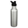 Klean Kanteen CLASSIC EINWANDIG, 800 ML, SPORT CAP 3.0 Trinkflasche BRUSHED STAINLESS - BRUSHED STAINLESS