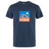 Tierra ORGANIC COTTON TEE M Herren T-Shirt GREY MELANGE (MOUNTAIN BOX) - NORDIC BLUE (MOUNTAIN BOX)