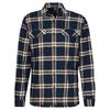 Patagonia M' S L/S ORGANIC COTTON MW FJORD FLANNEL SHIRT Herren Outdoor Hemd ICE CAPS: BURL RED - NORTH LINE: NEW NAVY