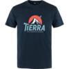 Tierra ORGANIC COTTON EVEREST TEE M Herren T-Shirt GREY MELANGE - DEEP NAVY