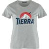 Tierra ORGANIC COTTON EVEREST TEE W Damen T-Shirt GREY MELANGE - GREY MELANGE