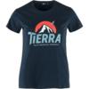 Tierra ORGANIC COTTON EVEREST TEE W Damen T-Shirt GREY MELANGE - DEEP NAVY
