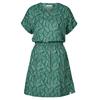 FRILUFTS COCORA DRESS Damen Kleid BURNT OLIVE - MALACHITE GREEN AOP BICOLORED
