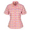 Maier Sports KENDRA S/S W Damen Outdoor Hemd RED/YELLOW CHECK - RED/YELLOW CHECK