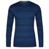 Smartwool M CLASSIC THERMAL MERINO BASE LAYER CREW BOXED Herren Funktionsshirt WINTER MOSS HEATHER - DEEP NAVY COLOR SHIFT