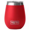 Yeti Coolers RAMBLER 10 OZ WINE TUMBLER Thermobecher BLACK - RESCUE RED
