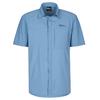 Jack Wolfskin VANDRA S/S SHIRT M Herren Outdoor Hemd COOL GREY - ELEMENTAL BLUE
