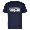 Patagonia K' S P-6 LOGO T-SHIRT Kinder T-Shirt WISPY GREEN - NEW NAVY